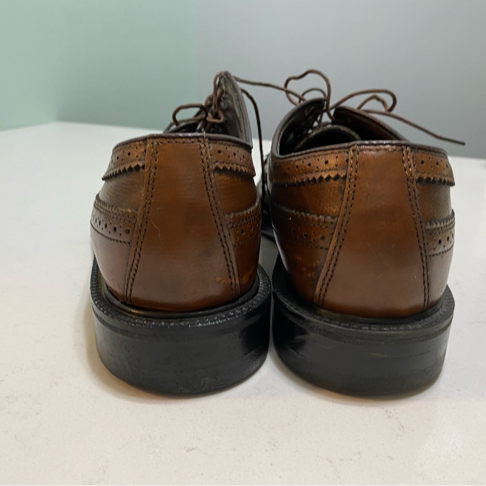 Men’s Vintage Florsheim Wing-Tip shoes size 10.5 D - Picture 4 of 5